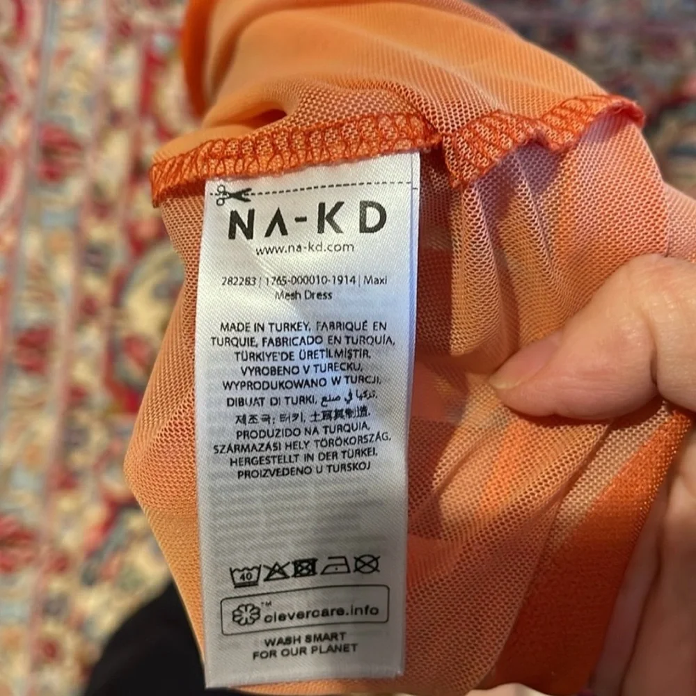 Na-Kd x Elin Warnqvist sunset mesh dress, medium, NWT - Picture 12 of 12